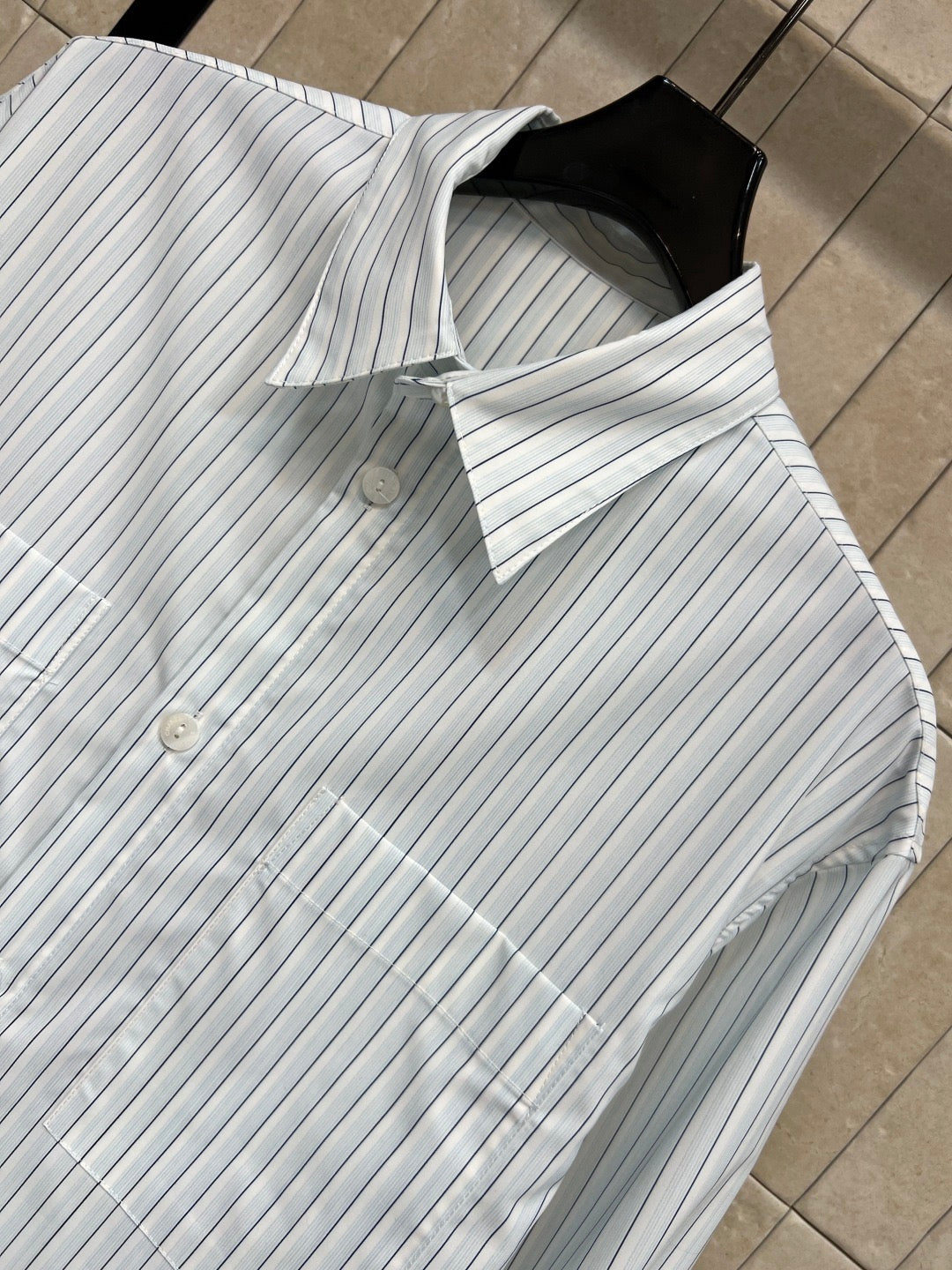 Short striped shirt