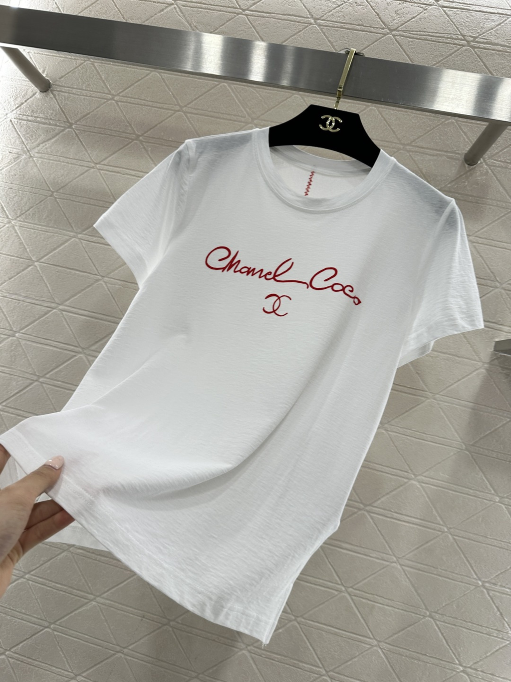 Printed letter logo T-shirt
