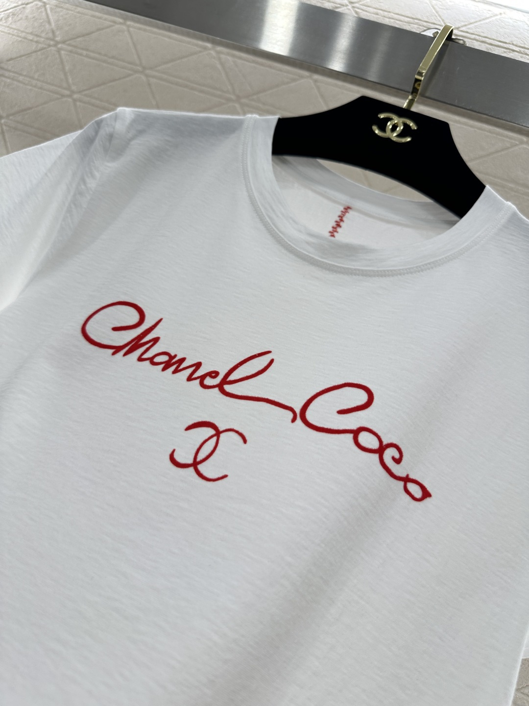 Printed letter logo T-shirt