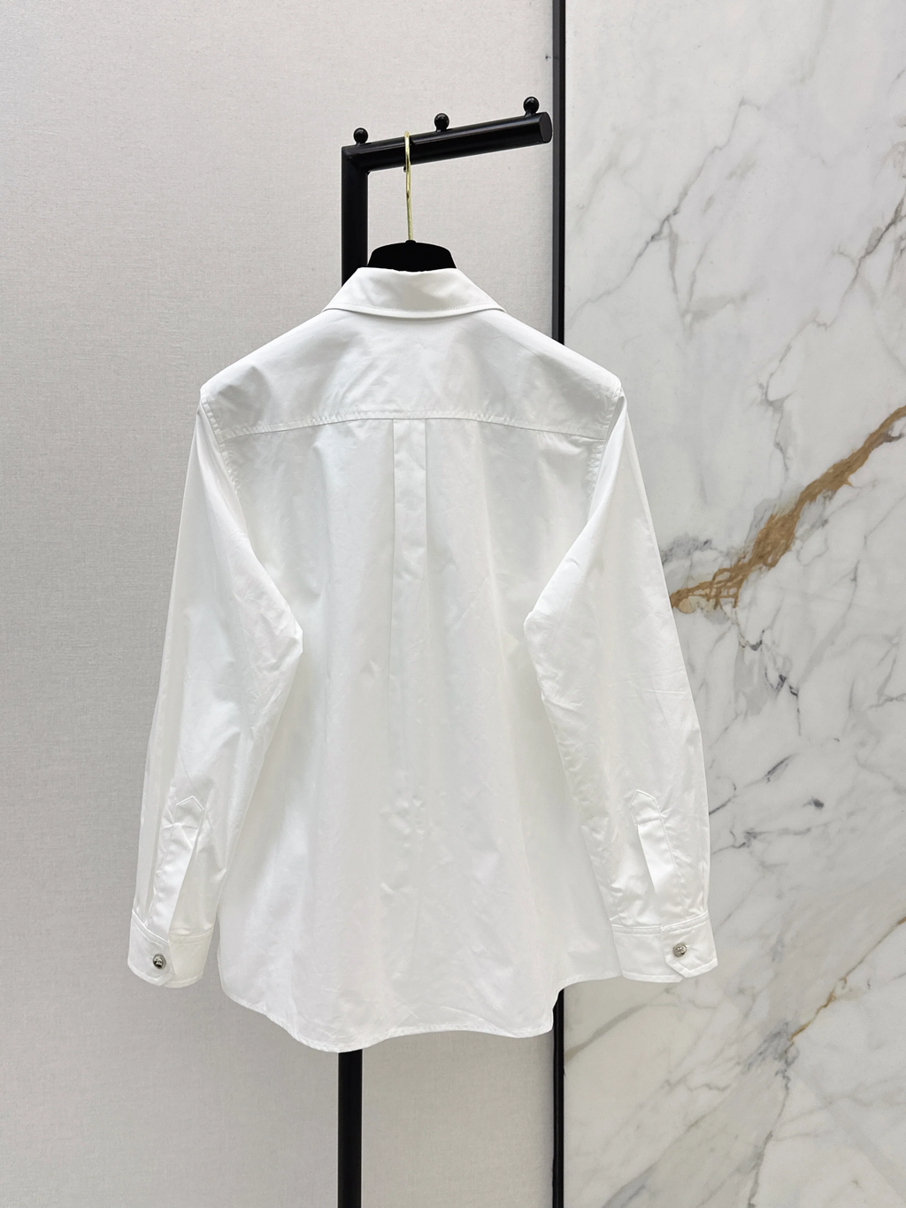 26NEW Letter Embroidery Cotton Shirt