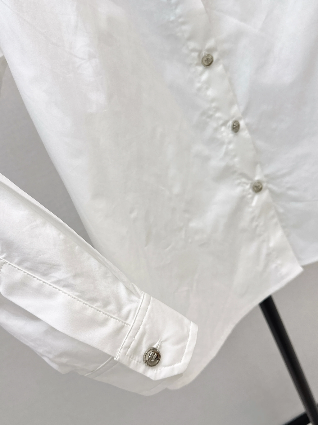 26NEW Letter Embroidery Cotton Shirt