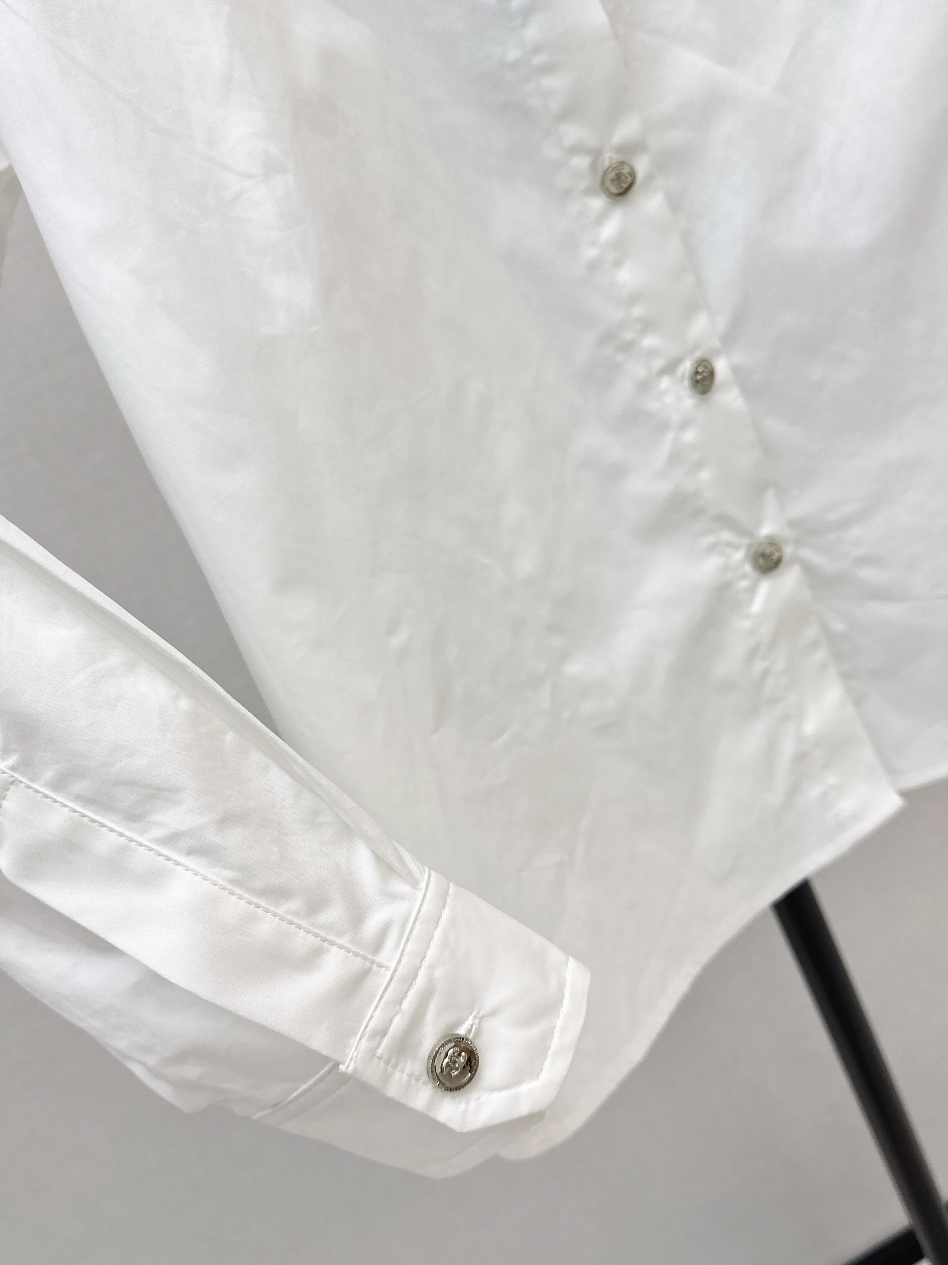 26NEW Letter Embroidery Cotton Shirt