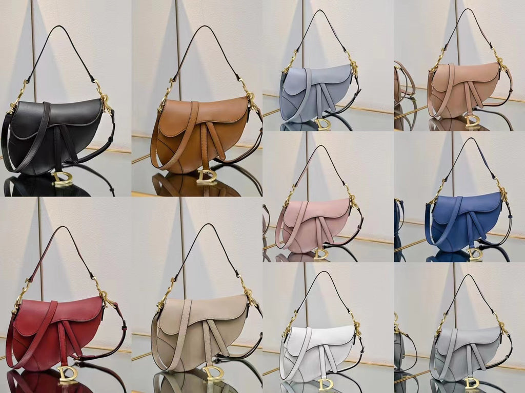 Saddle Bag with Long Shoulder Strap Large: 25 x 20 x 6 cm Lining: Cashmere + Leather