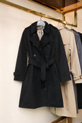 Kensington Fit – Heritage Trench Women's Mid-Length Black Trench Coat
