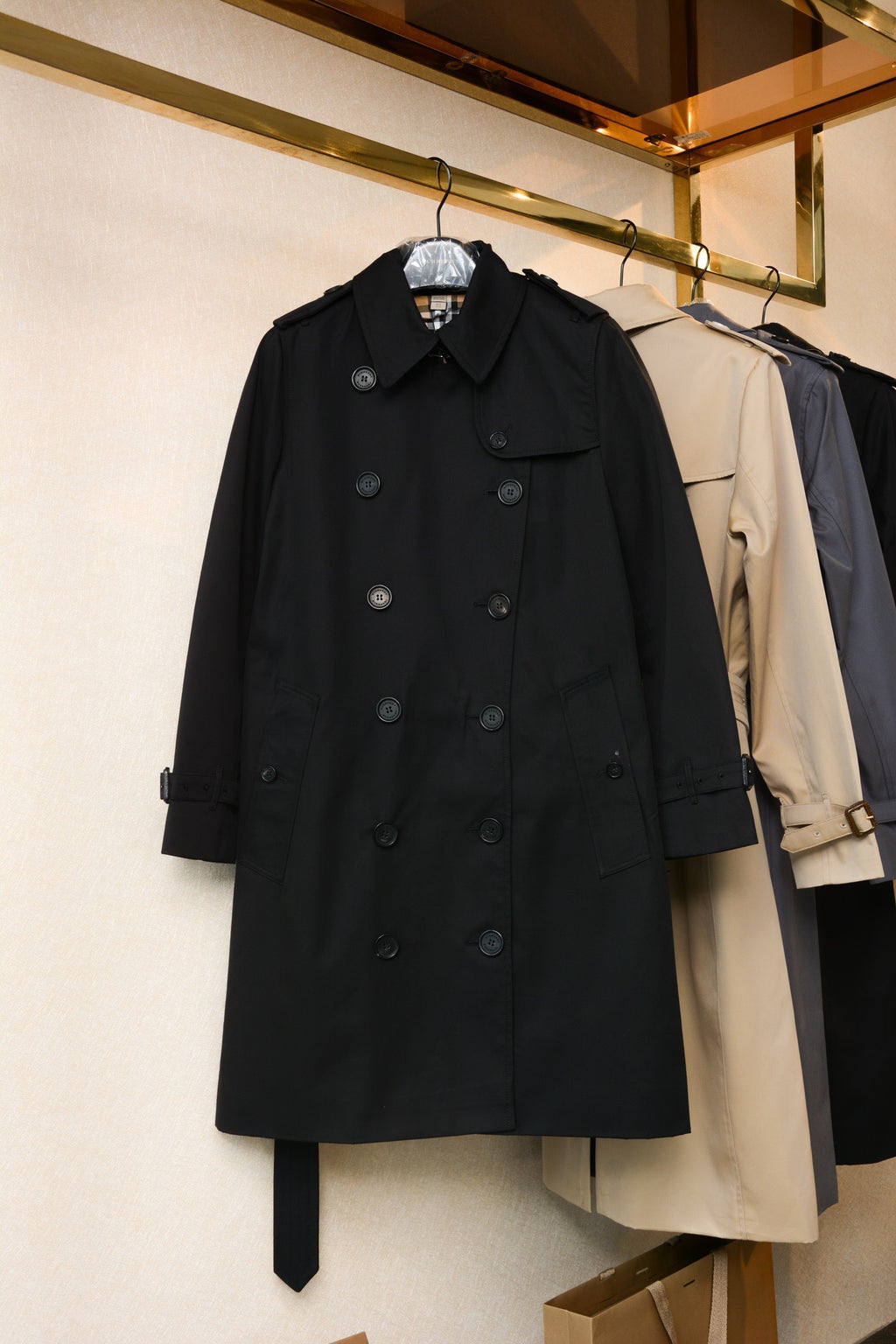 Kensington Fit – Heritage Trench Women's Mid-Length Black Trench Coat