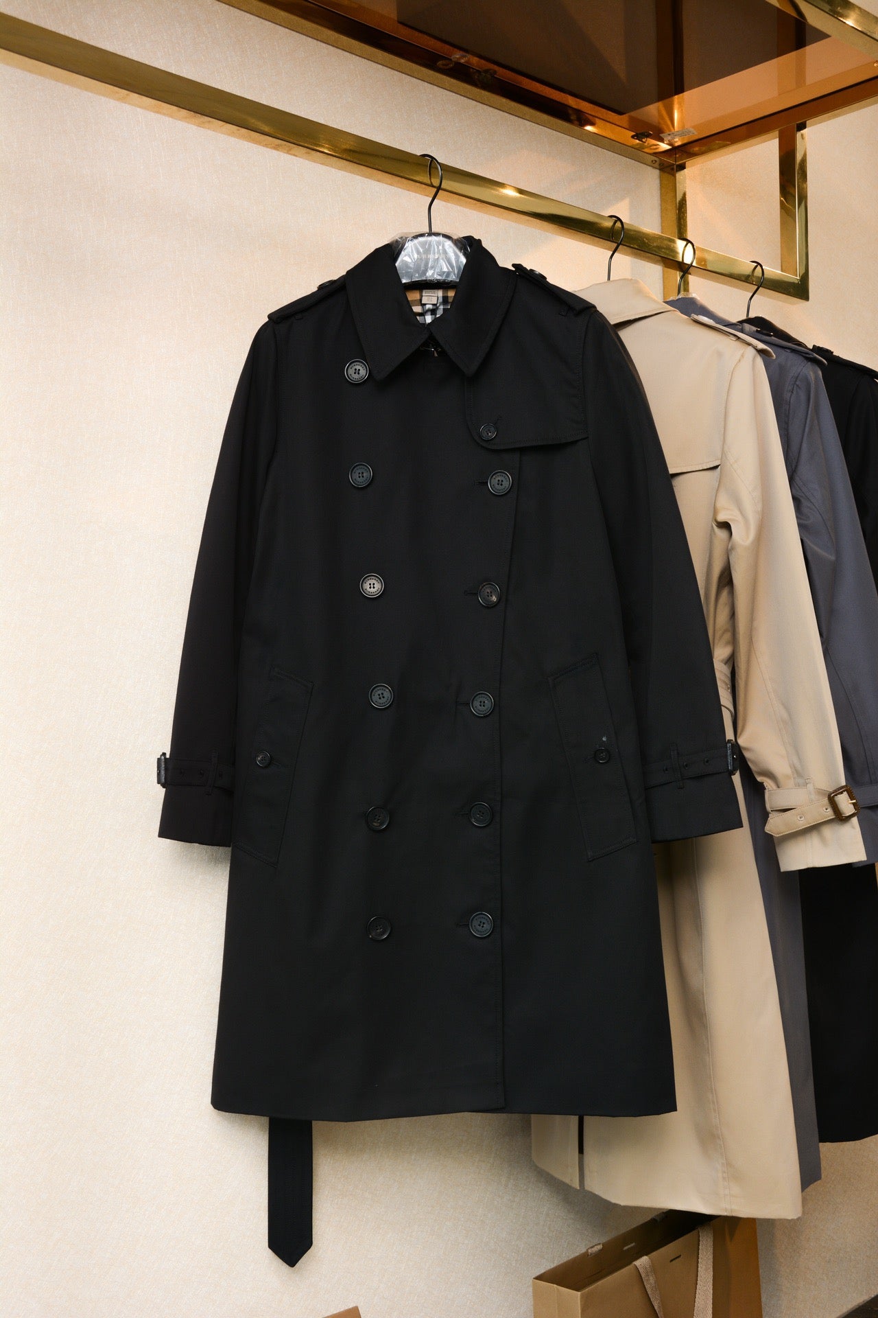 Kensington Fit – Heritage Trench Women's Mid-Length Black Trench Coat