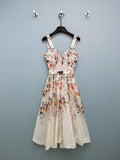 2026 New Style Floral and Bird Print Strappy Dress — Brand New Version in Cotton Fabric