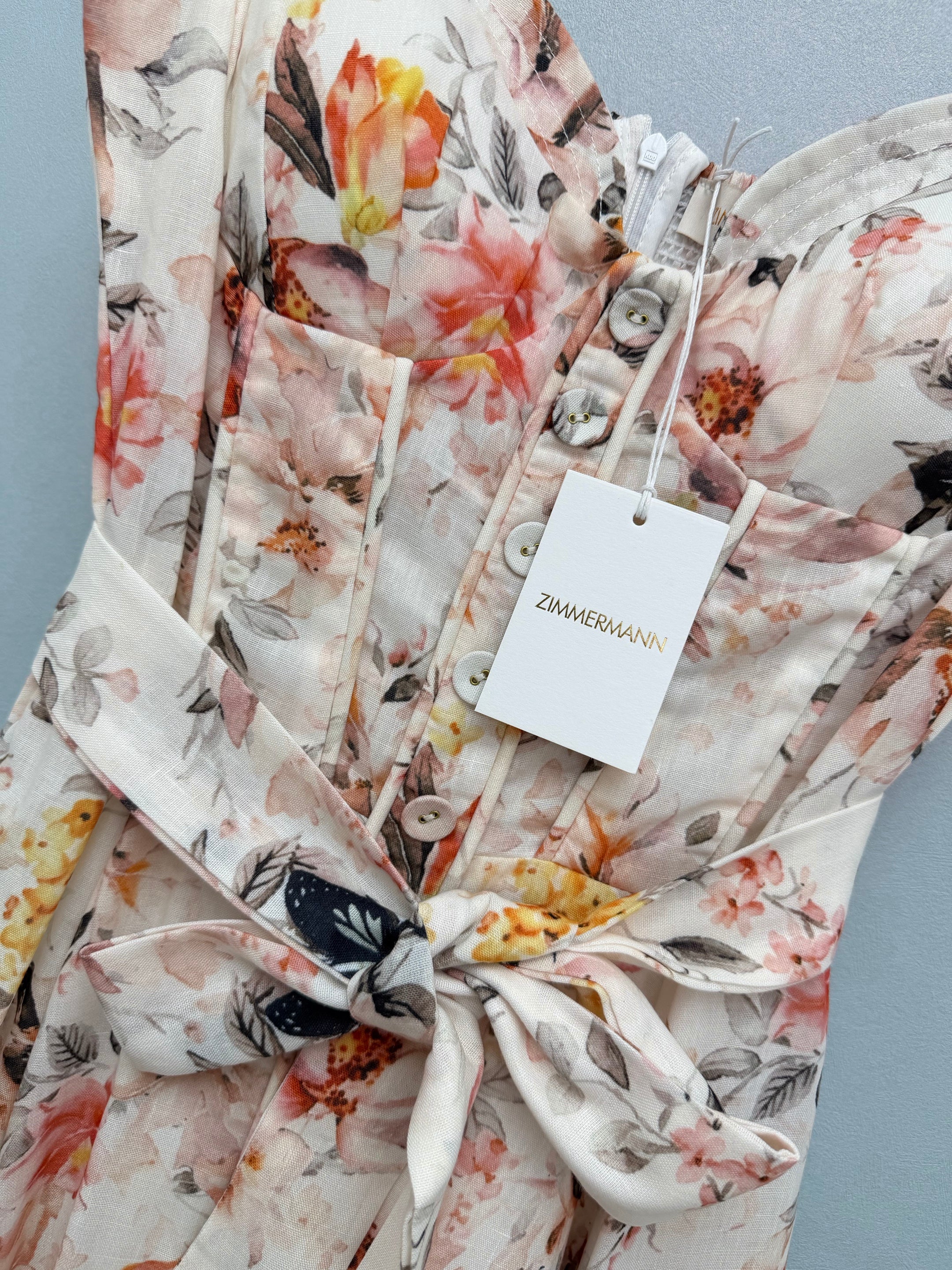 2026 New Style Floral and Bird Print Strappy Dress — Brand New Version in Cotton Fabric