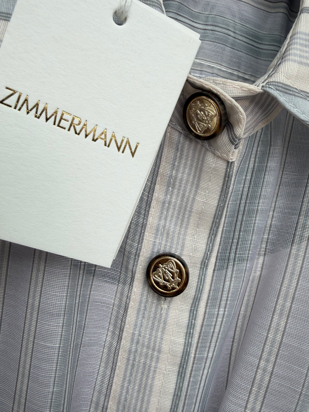 New 2026 Collection: Grey-Toned Striped Shirt Dress — Featuring a Classic Shirt Collar and Dual-Pocket Design