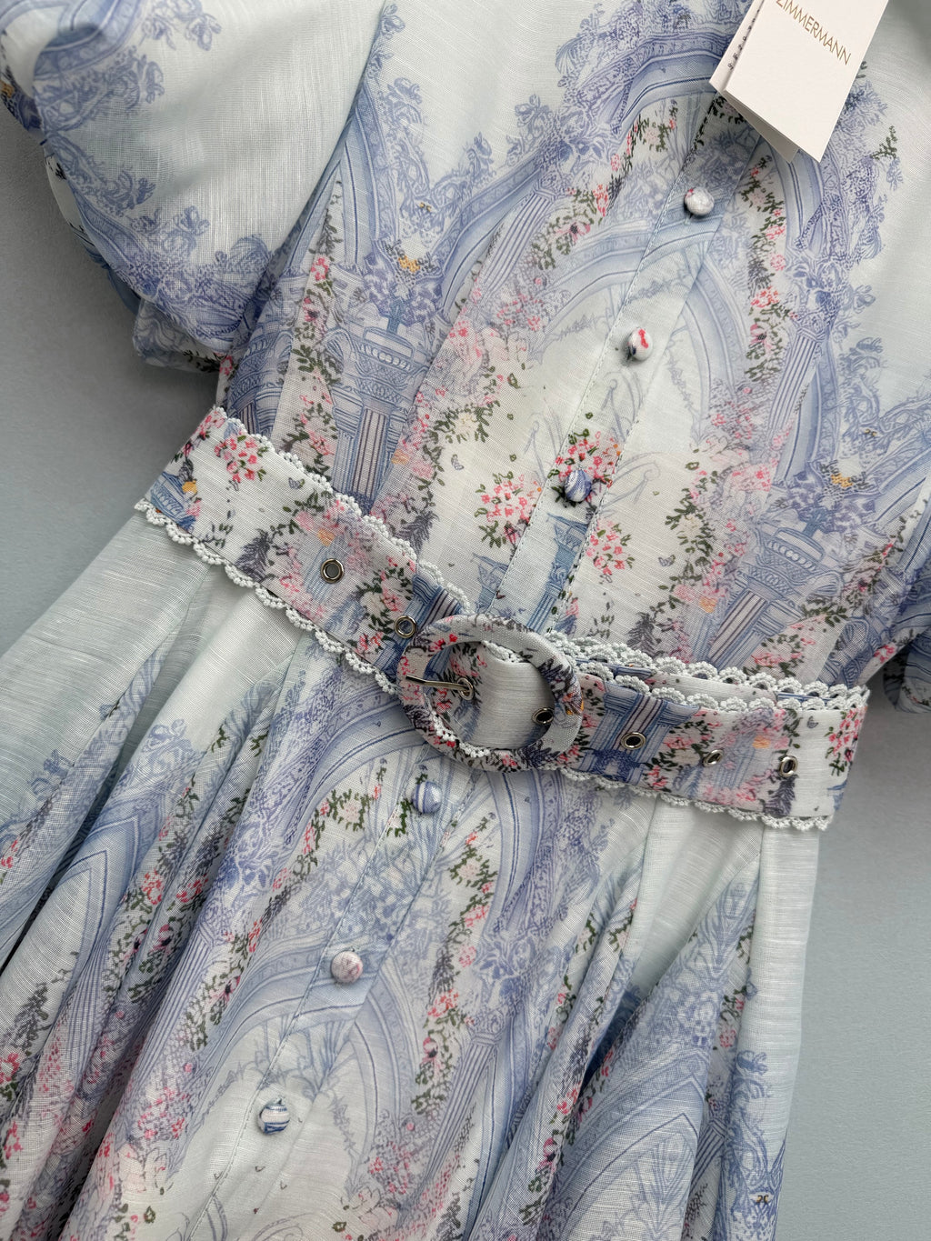 2026 New French Palace-Print Shirt Dress (Short Style)