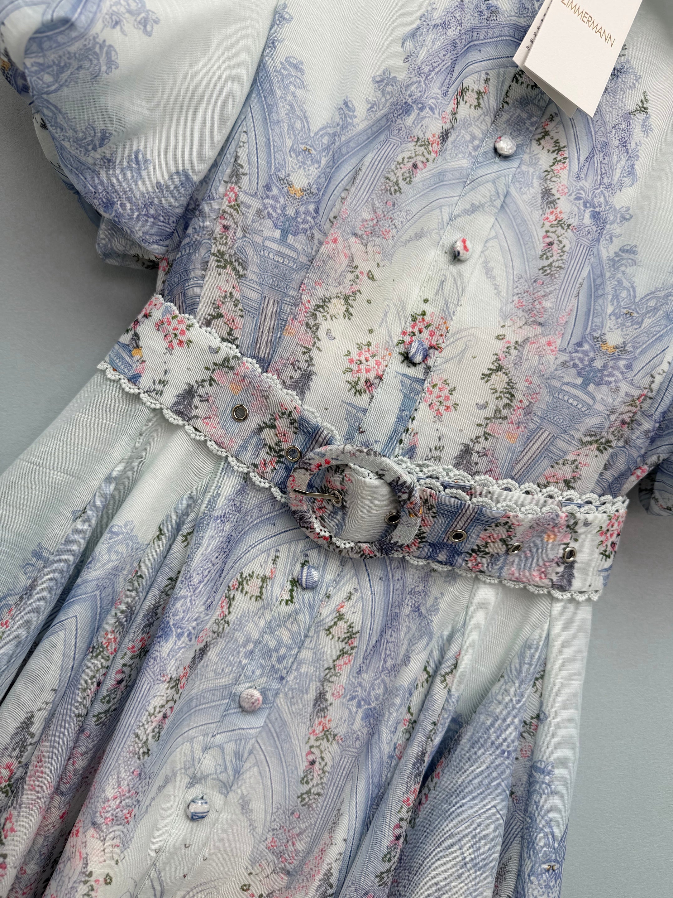 2026 New French Palace-Print Shirt Dress (Short Style)
