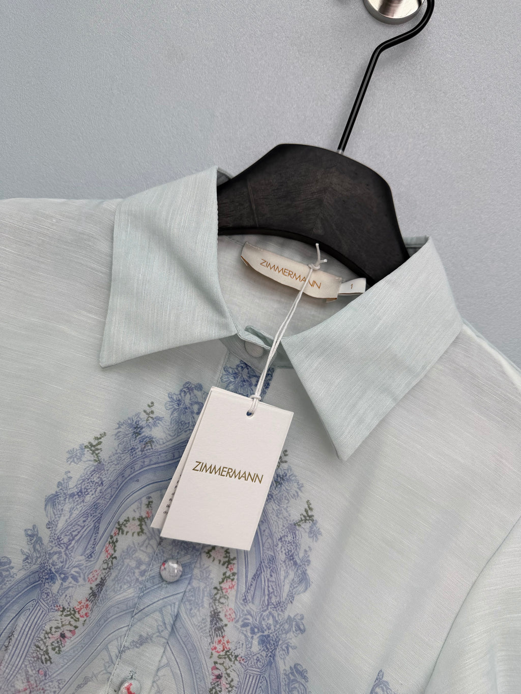 2026 New French Palace-Print Shirt Dress (Short Style)