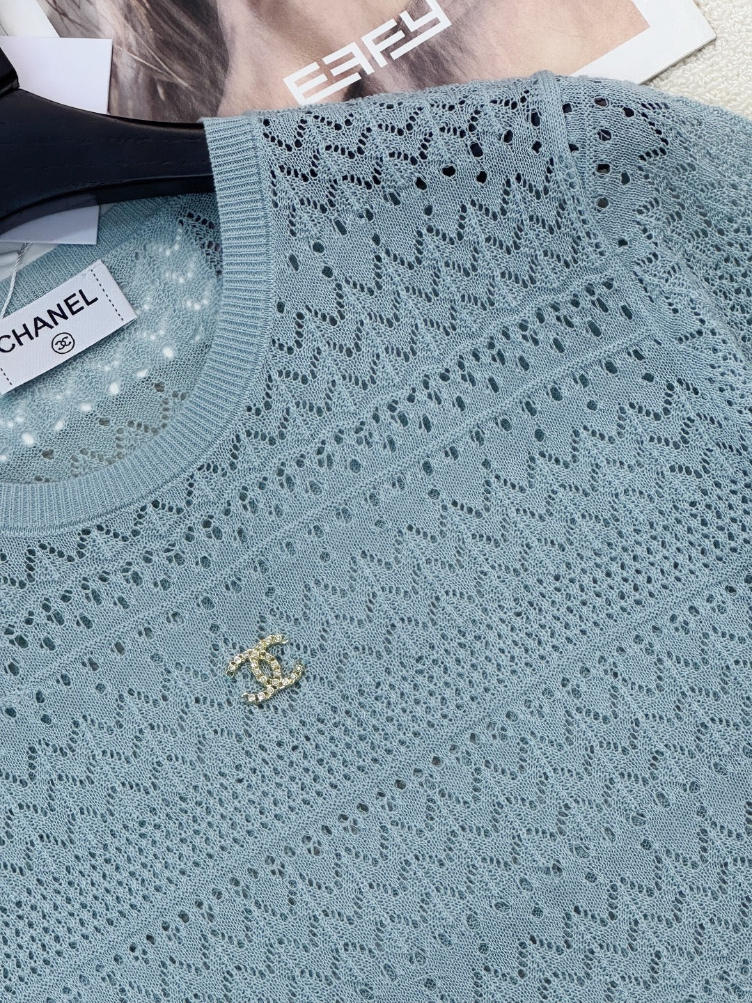 2026 New Arrival: Intricately Crafted Short-Sleeve Cardigan — Embellished with Logo Accents