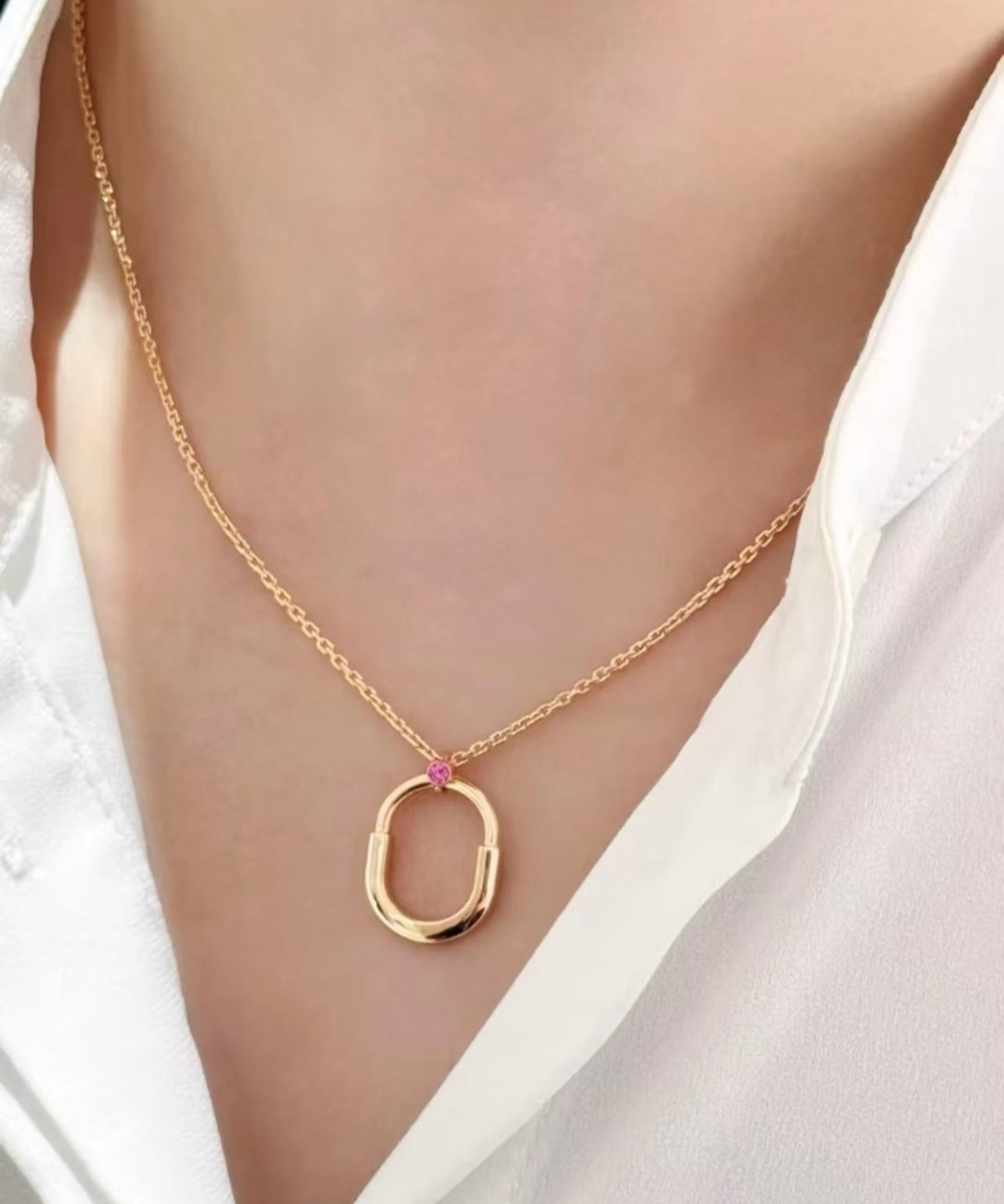 New Arrival 🆕🆕 Rose Gold Single Pink Diamond Necklace — Haute Joaillerie Workshop Collection