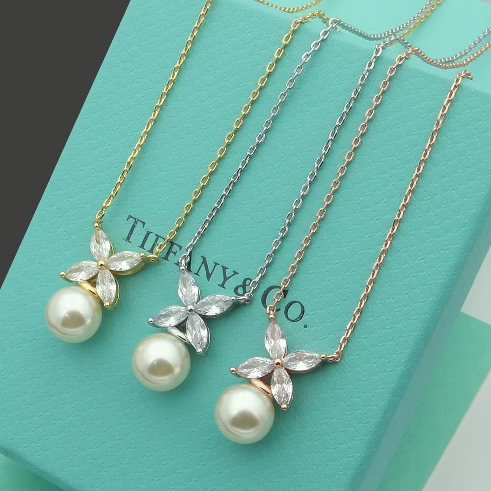 Pearl Marquise Necklace — Elegant Series