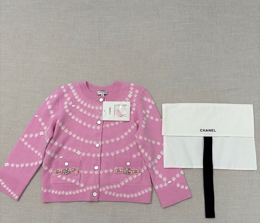 25P New Arrival 🤍 Pearl-Embellished Cardigan