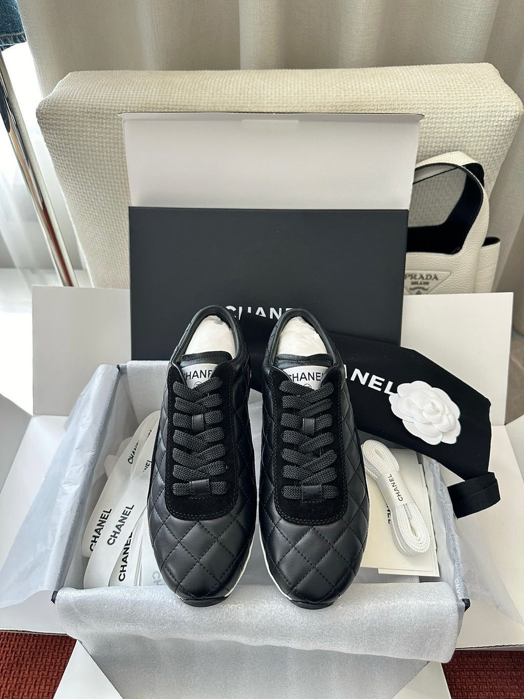 New Quilted German Army Trainers Ultra-lightweight and comfortable Available in Black and White