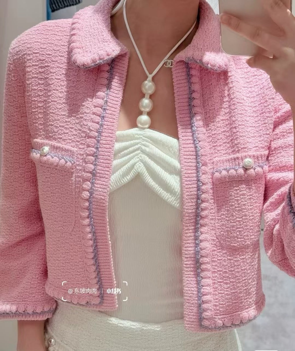 25P Pearl-Button Cardigan