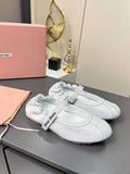 SS25 New Arrivals 🏆 Velcro-Strap Elastic Ballet Flats — Mary Jane Style (Casual)