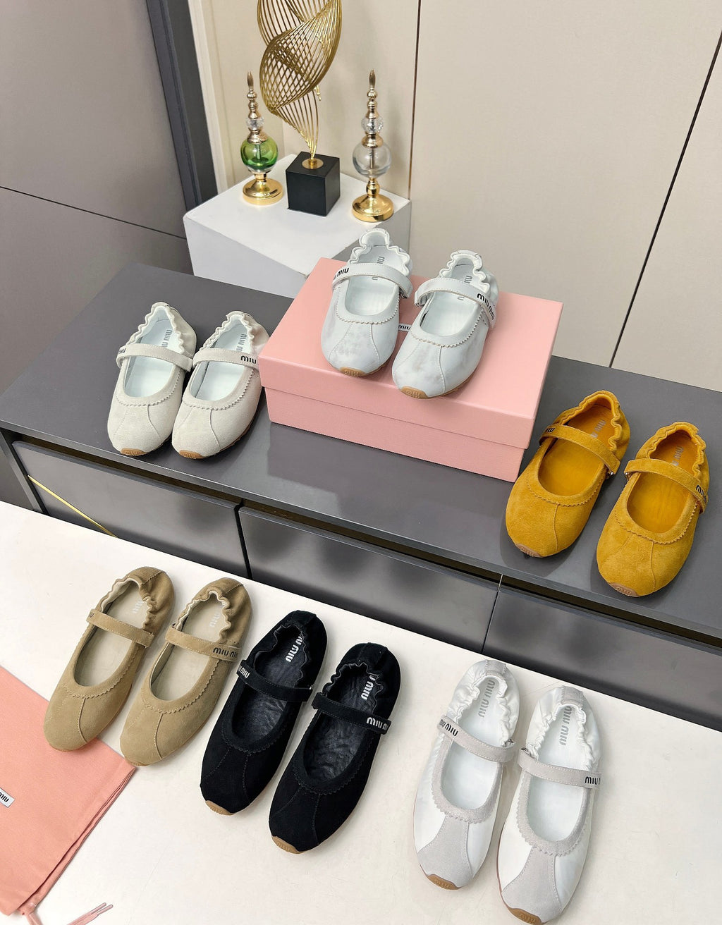 SS25 New Arrivals 🏆 Velcro-Strap Elastic Ballet Flats — Mary Jane Style (Casual)