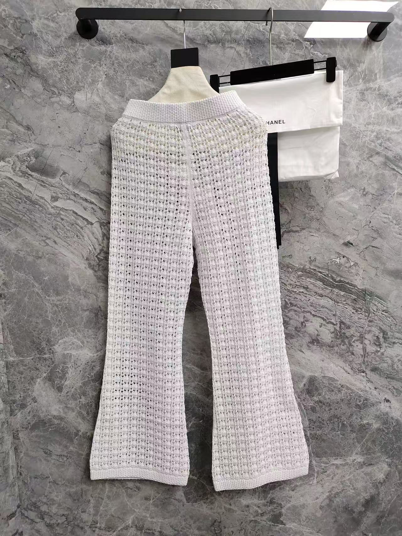 Openwork woven V-neck lace cardigan