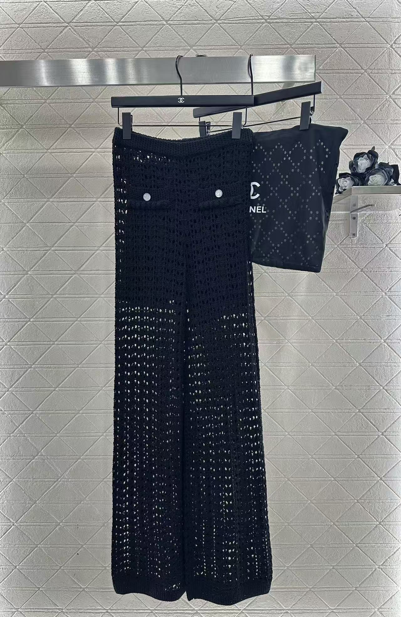 Openwork woven V-neck lace cardigan