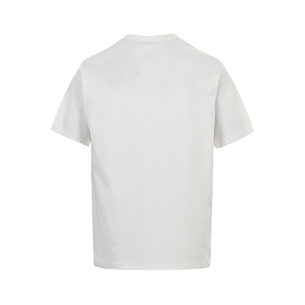 Triangle collar letter short sleeves