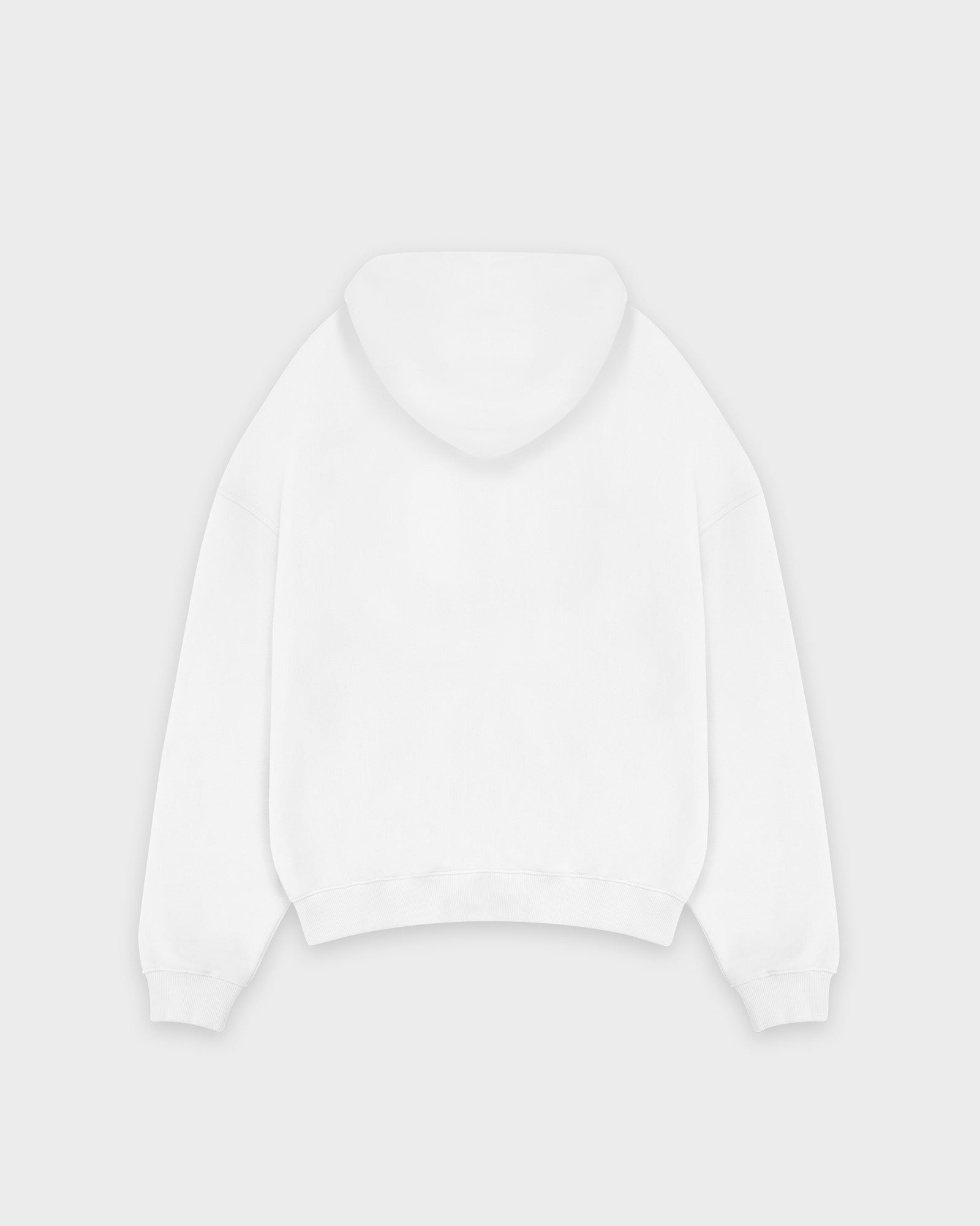 Heavy White Basic Hoodie