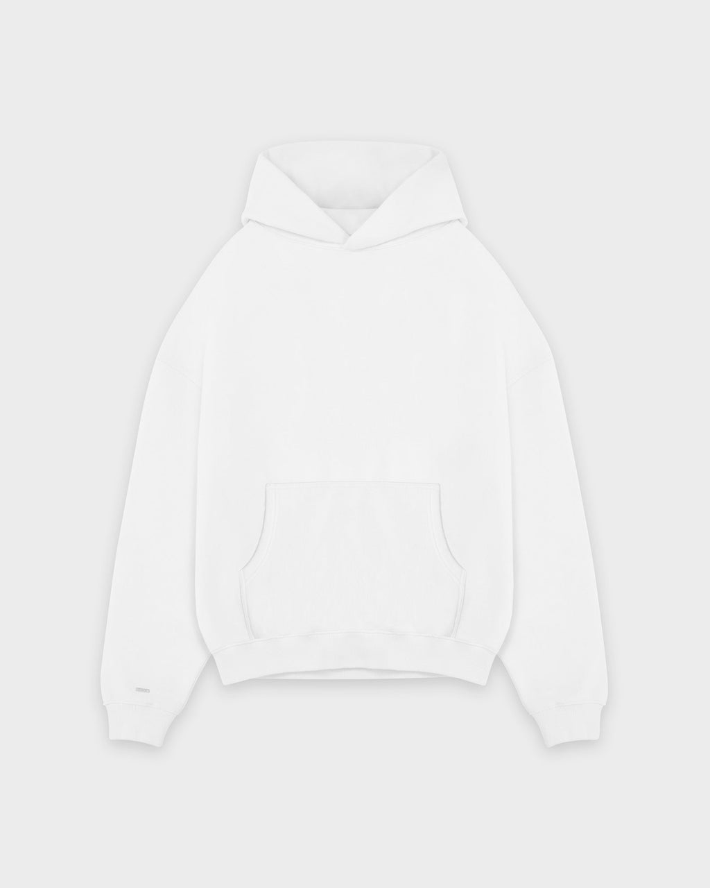 Heavy White Basic Hoodie