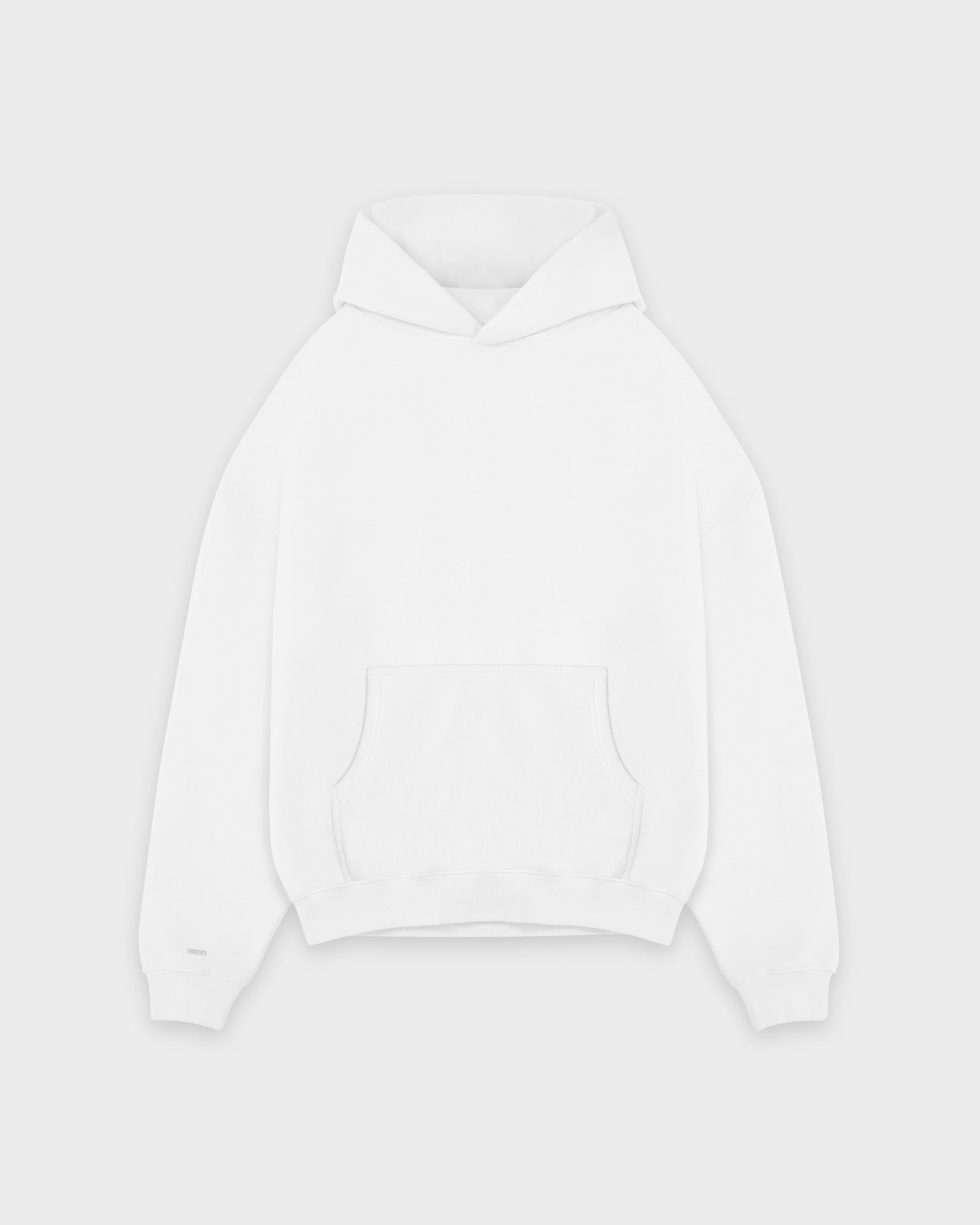 Heavy White Basic Hoodie