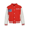 Back embroidered floral baseball jersey