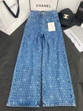 Order these wide-leg straight-leg pants.