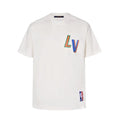 Rainbow letter short sleeves
