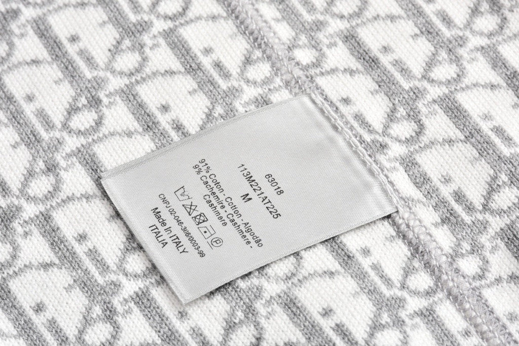 Jacquard cashmere knitted jacket