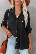 Keep it classy! Black Button up shirt