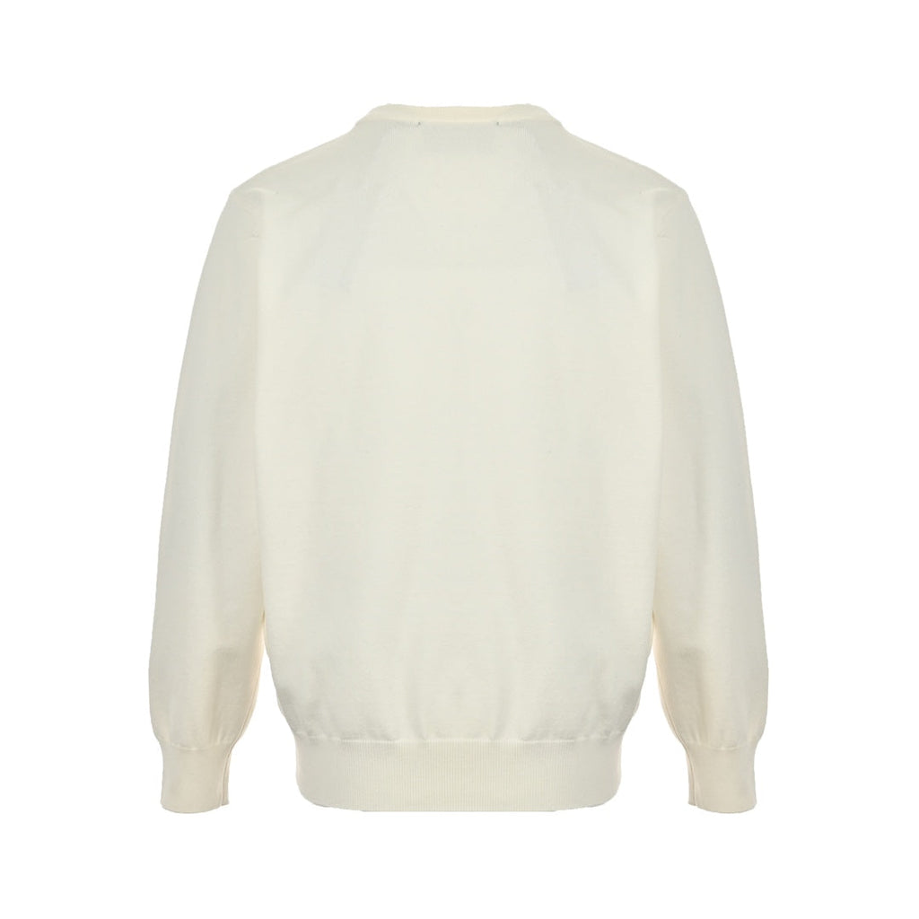 graffiti smiley crew neck sweater