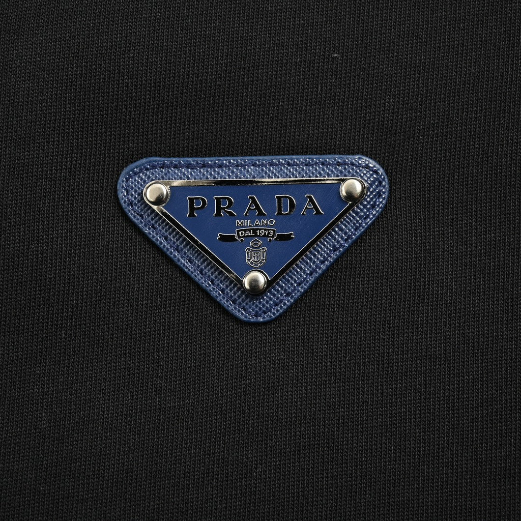 Triangle collar letter short sleeves