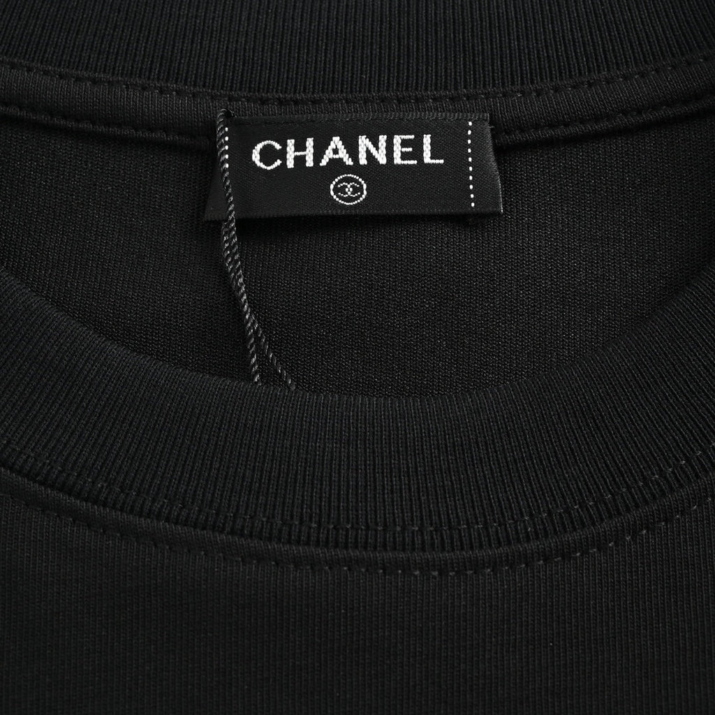 Double Shadow Letter Logo Embroidered Short Sleeves