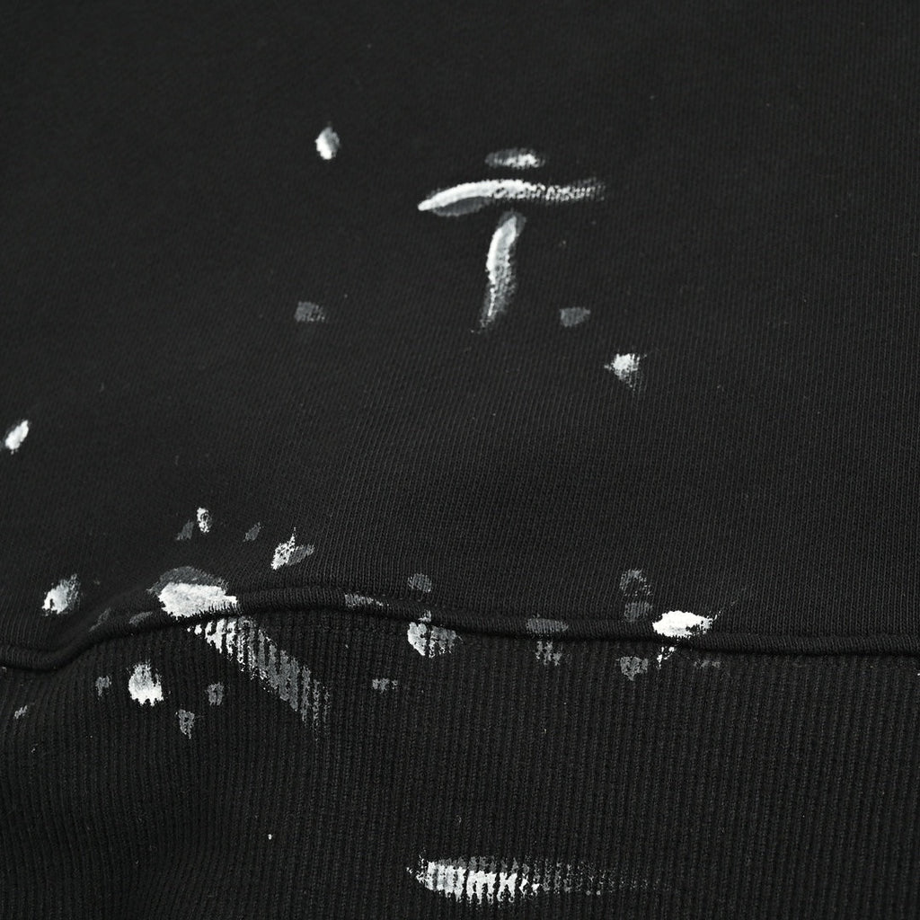 Co-branded painted splash-ink round neck sweatshirt