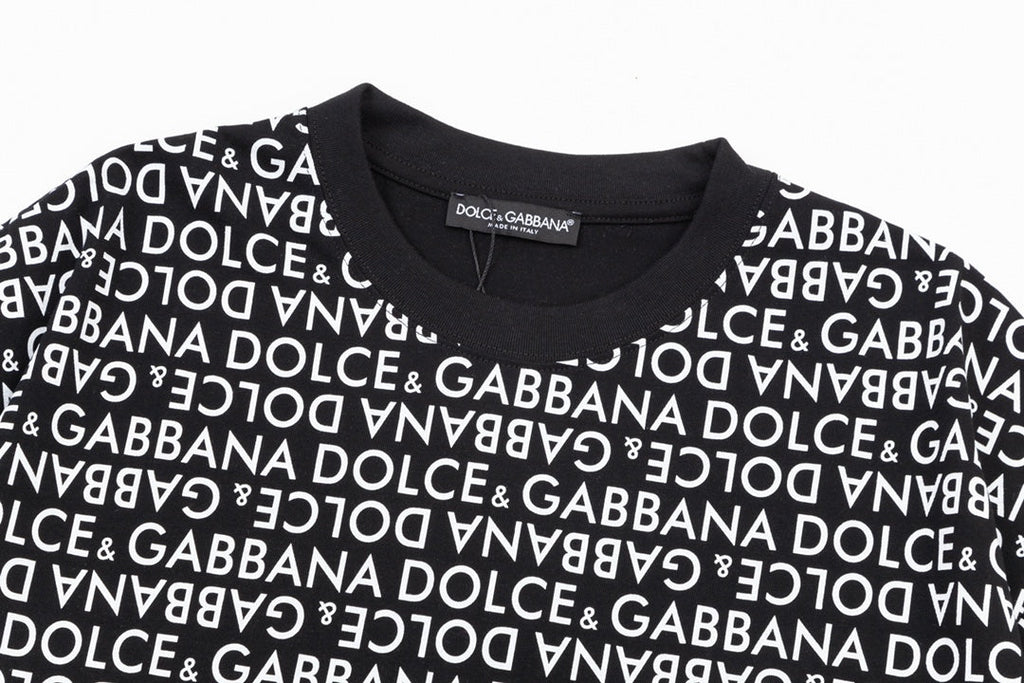Letters Printed All Over T Shirt